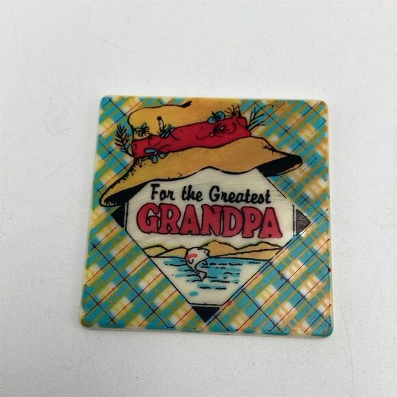 Vintage Humorous Magnets Set of 2 "Jogging" & "Greatest Grandpa" - Picture 2 of 7